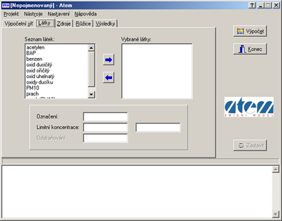 The air pollution dispersion model ATEM